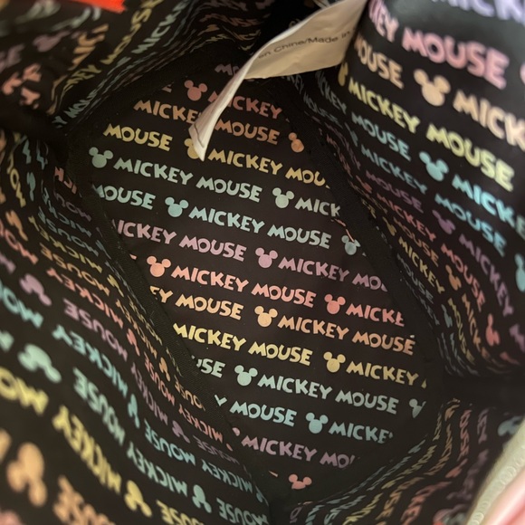 Loungefly Disney Mickey Mouse Pastel Rainbow Mini Backpack And Wallet - Picture 12 of 12